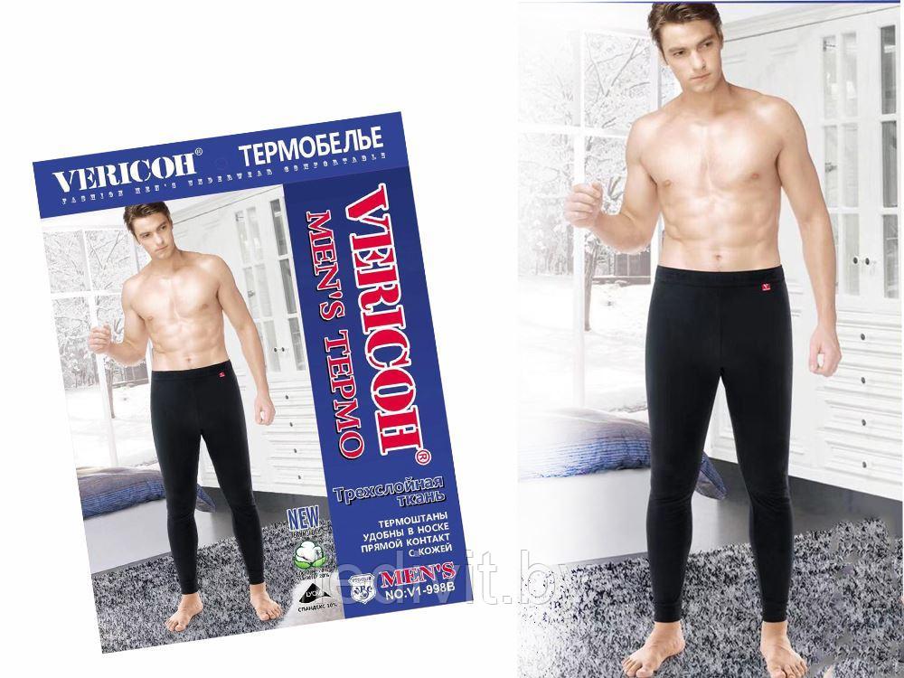 Мужские черные кальсоны (термобелье)- фото2