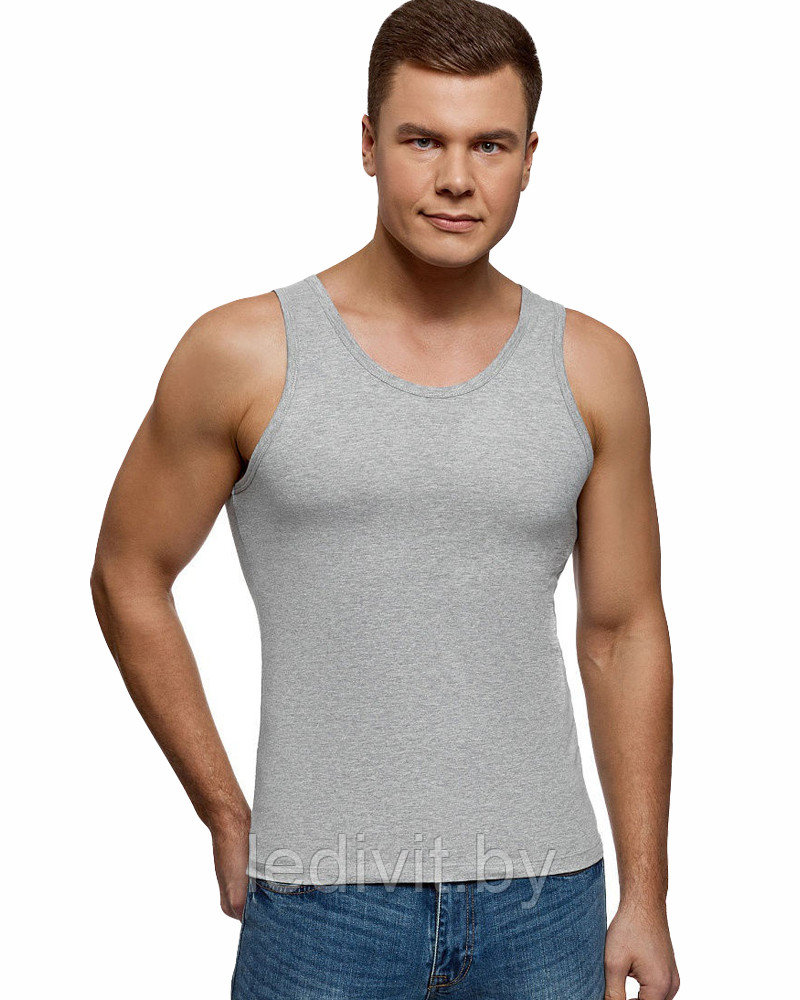 Майка мужская серая