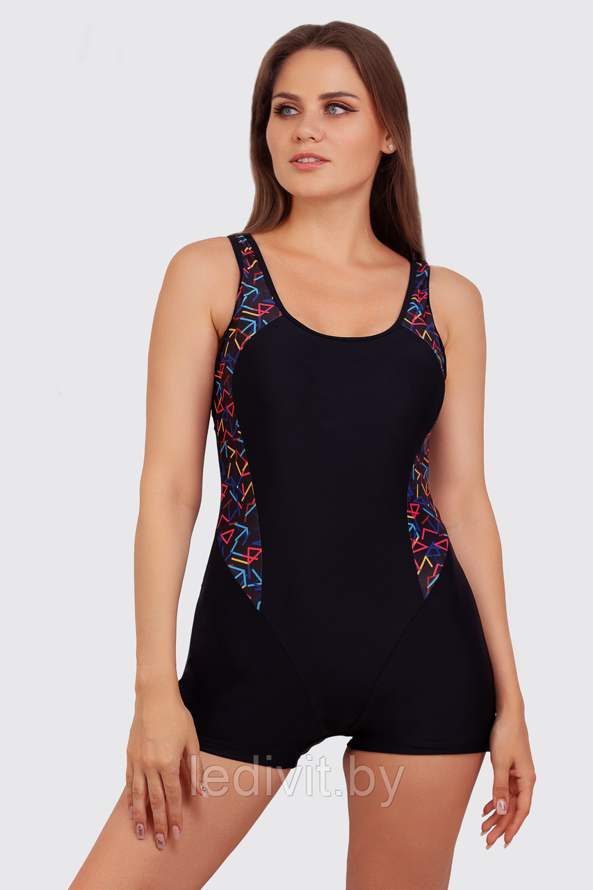 Слитный купальник Siman артикул: SN4105 из 82% нейлон, 18% эластан оптом- фото