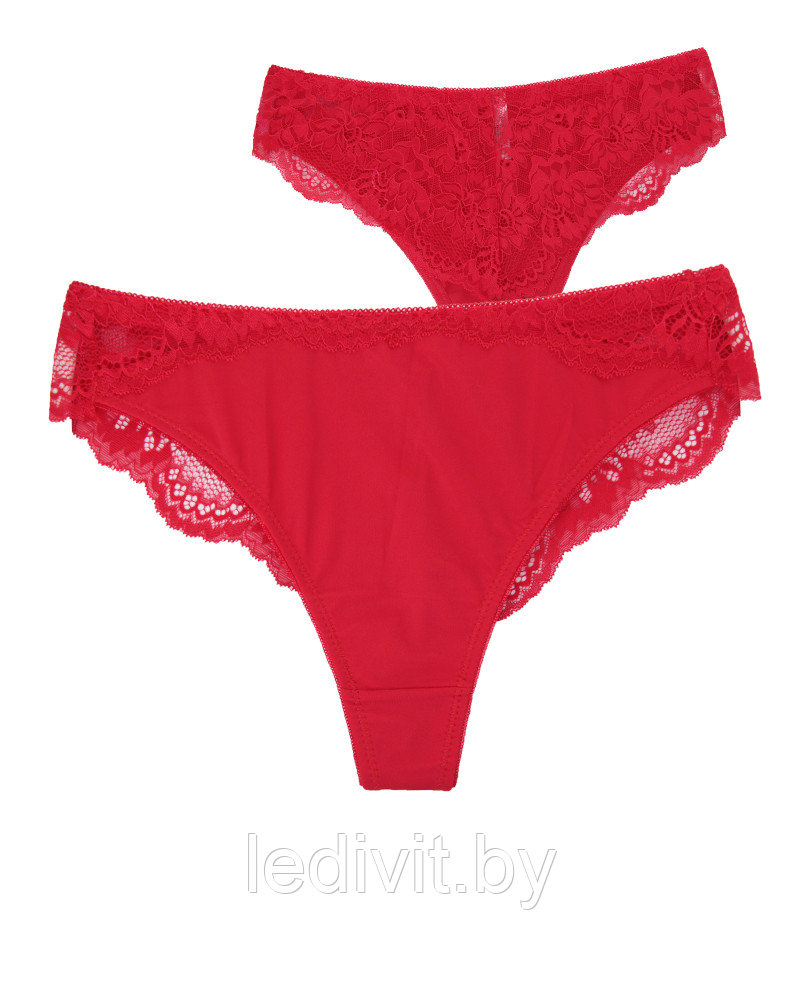 Трусы женские стринги с кружевом