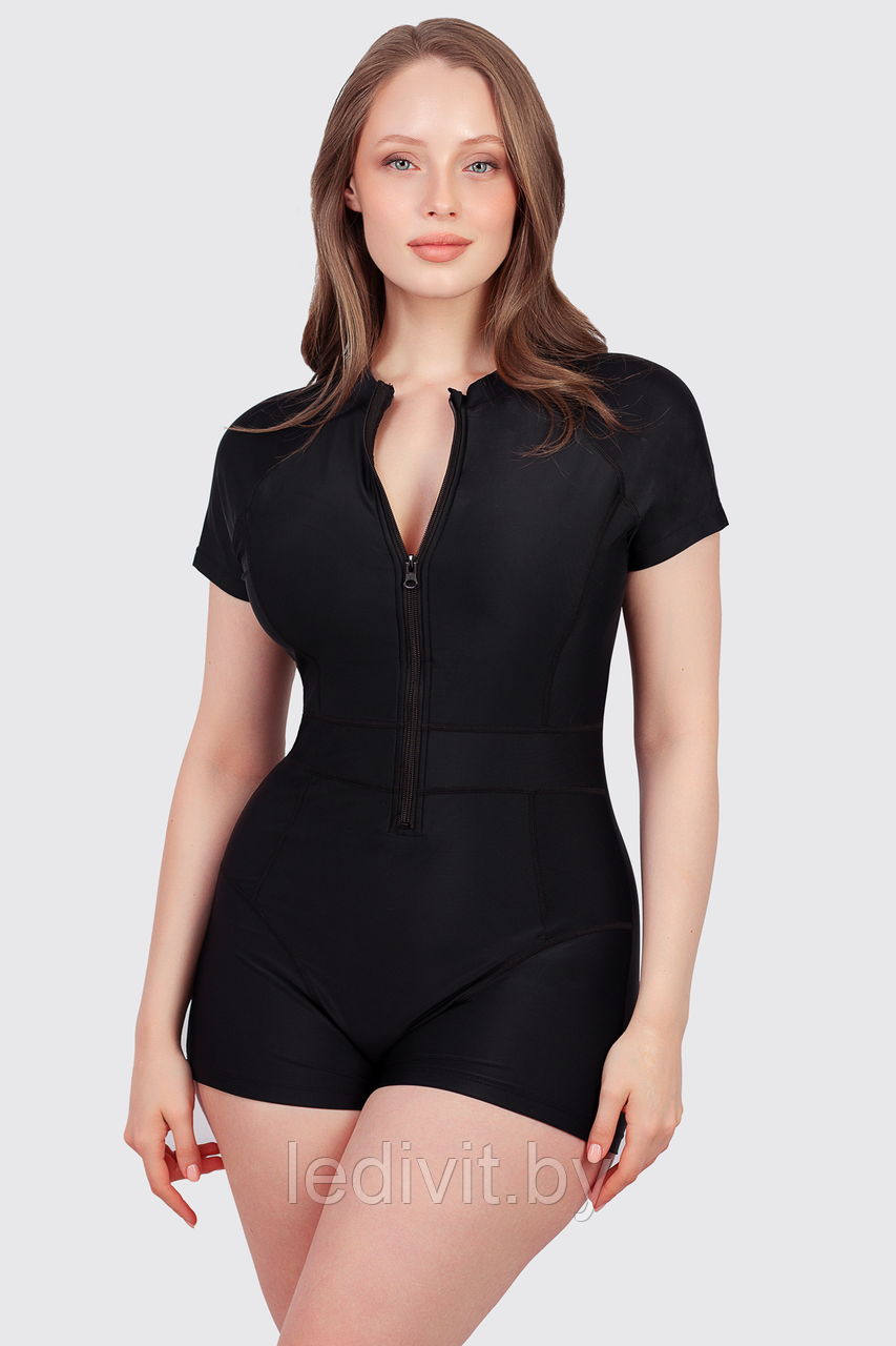Слитный купальник спортивный Siman артикул: SN0076 из 82% нейлон, 18% эластан оптом- фото4