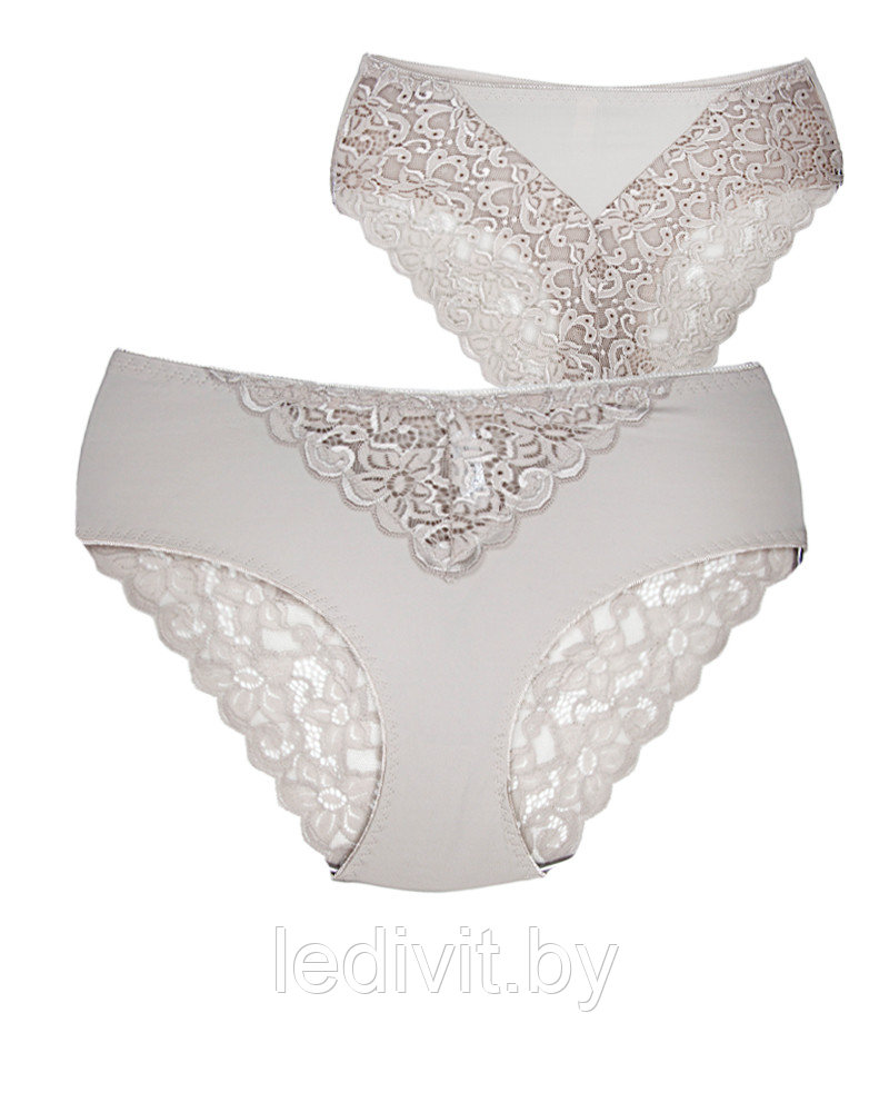 Женские кружевные трусы слипы (большие размеры)