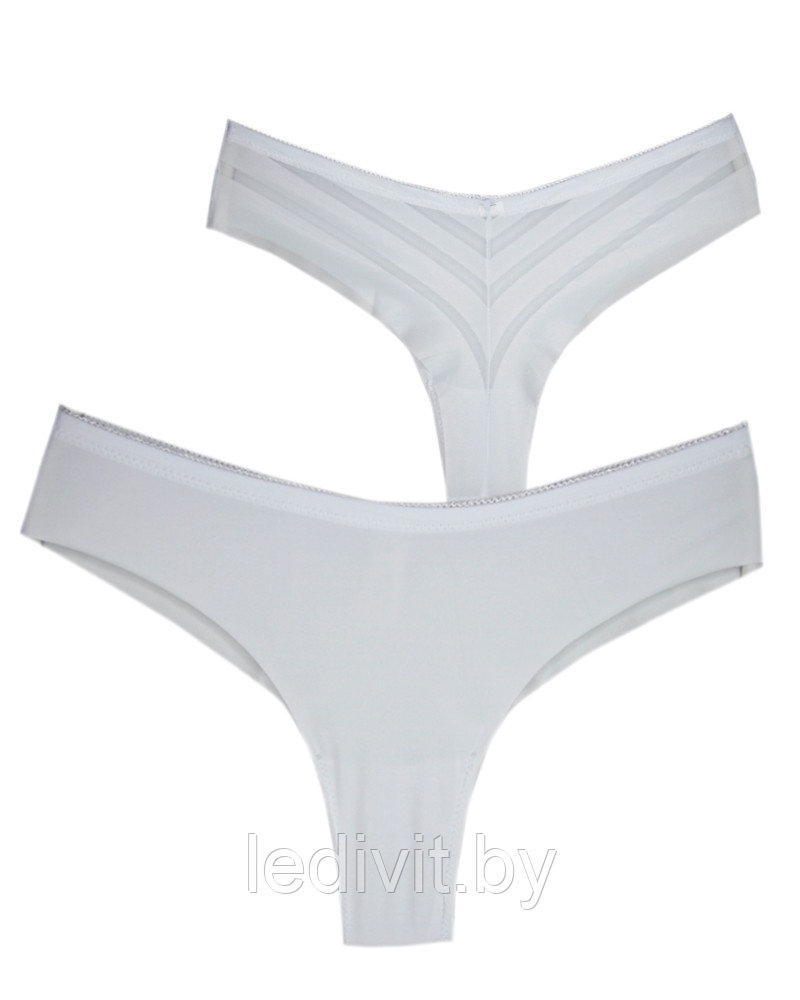 Женские бесшовные трусы танга