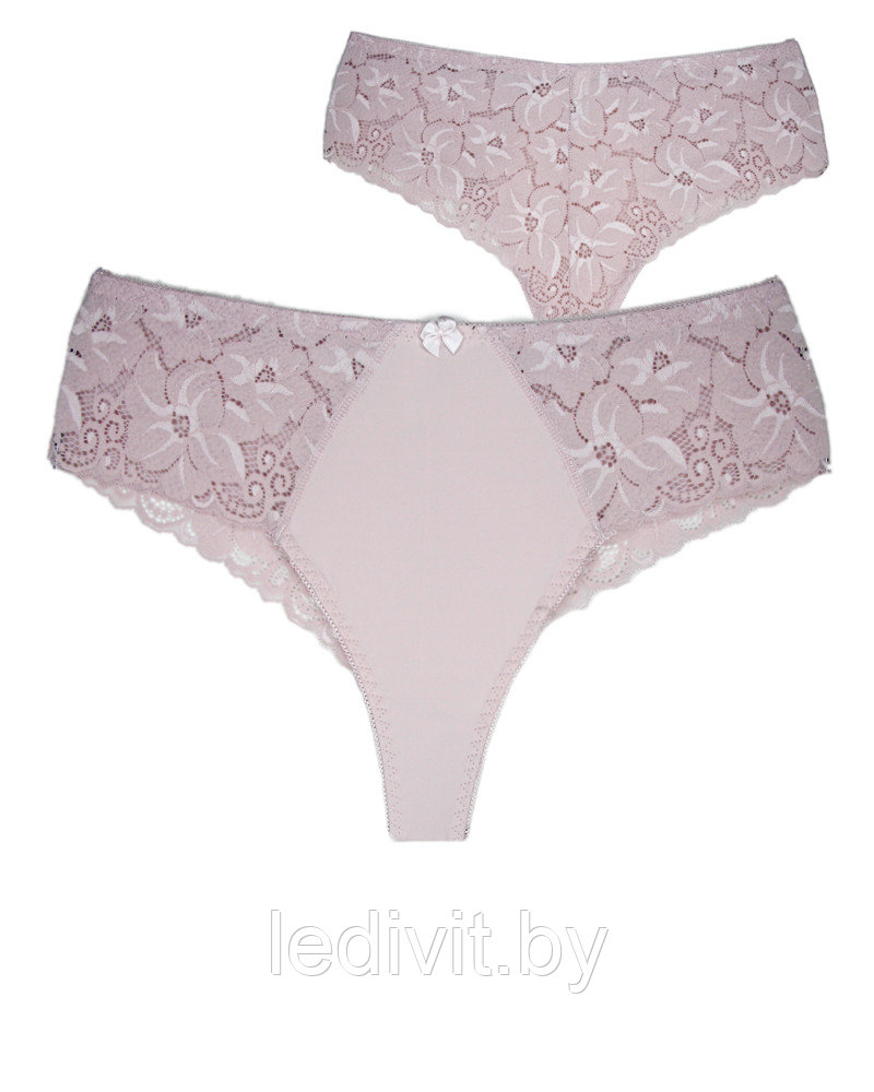 Трусы женские хипстеры стринги  кружевные- фото