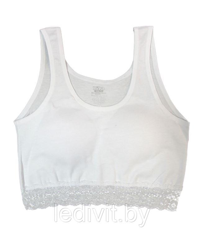 Топ-бюстье для девочки с кружевом- фото