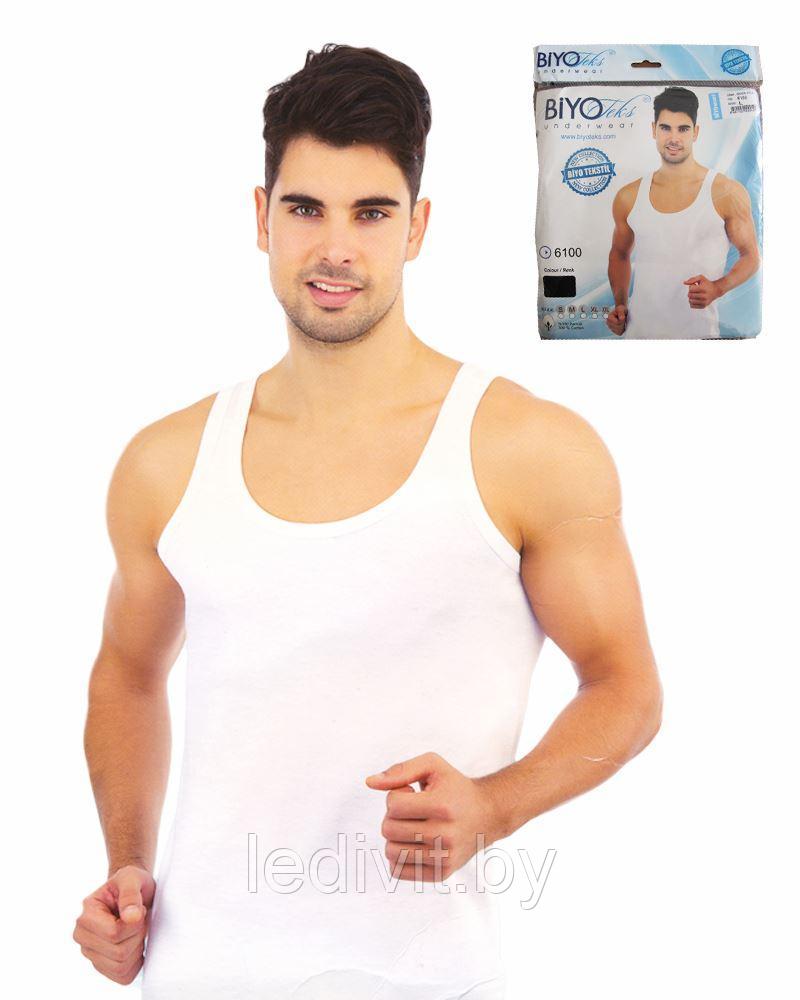 Майка мужская белая