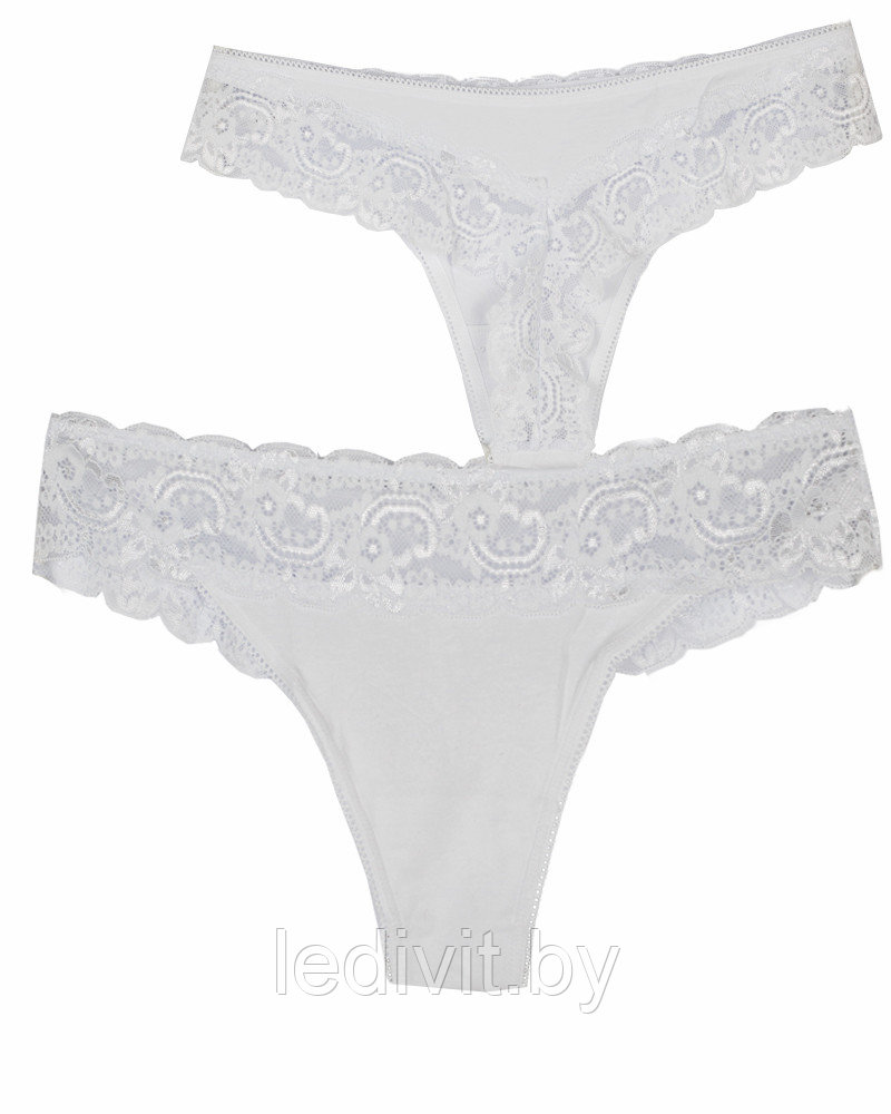 Трусы женские танга с кружевом