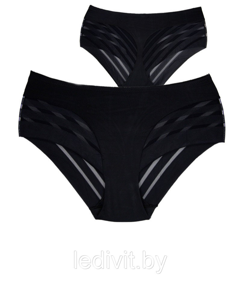 Женские бесшовные трусы слипы (большие размеры)
