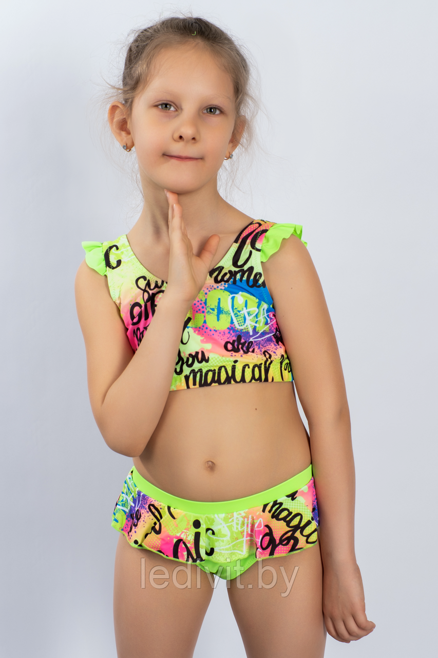 Купальник детский FW.WORLD артикул: FWWZ8807 оптом из 82% ПА, 18% спандекс- фото