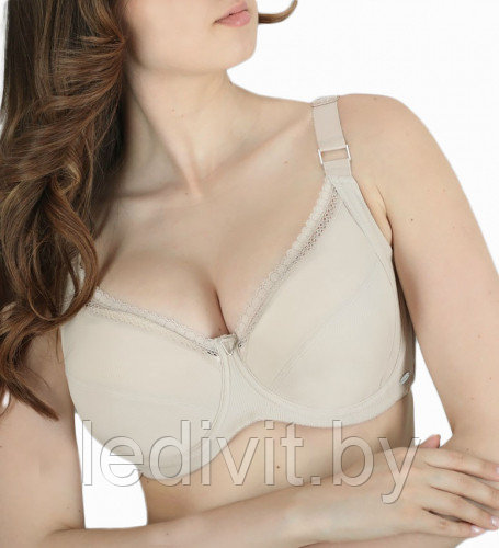 Бюстгальтер Арт:9018 ORIETTA AVEC Размер:G 80-100 тонкий в РУБЧИК, внутри на хлопке