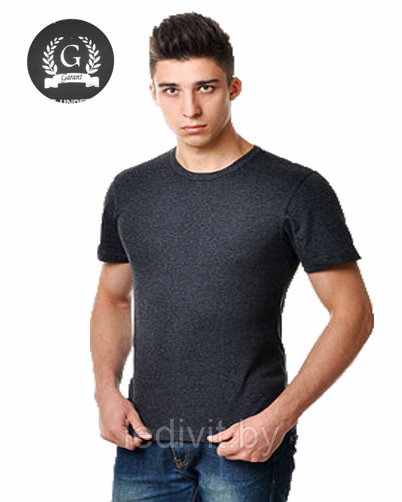 Футболка мужская темно-серая