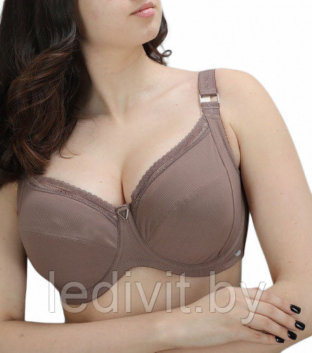 Бюстгальтер Арт:9018 ORIETTA AVEC Размер:E 80-100 тонкий в РУБЧИК, внутри на хлопке