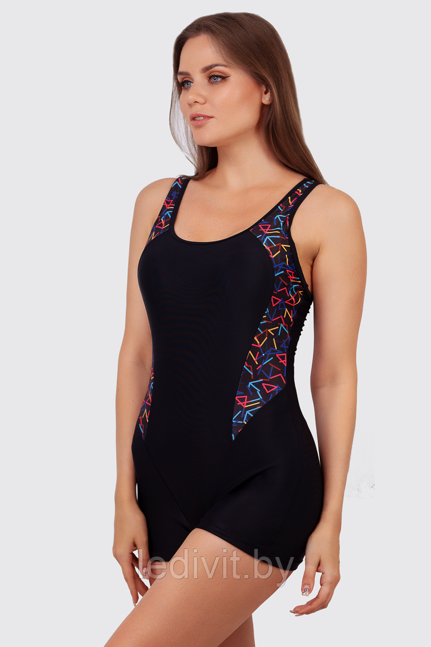 Слитный купальник Siman артикул: SN4105 из 82% нейлон, 18% эластан оптом- фото2