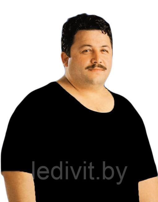 Черная мужская футболка большого размера супрем