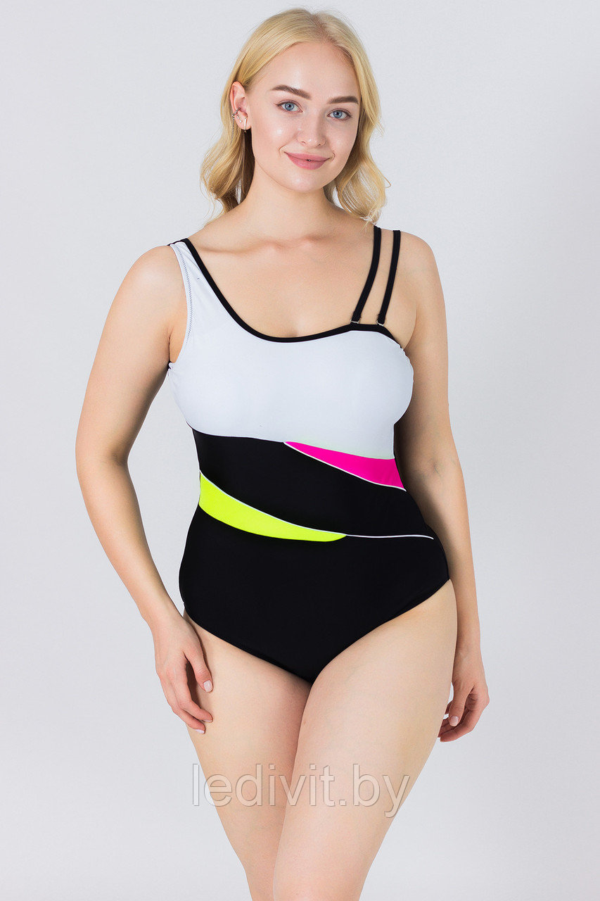 Слитный купальник Siman артикул: SN8859 из 82% нейлон, 18% эластан оптом- фото4