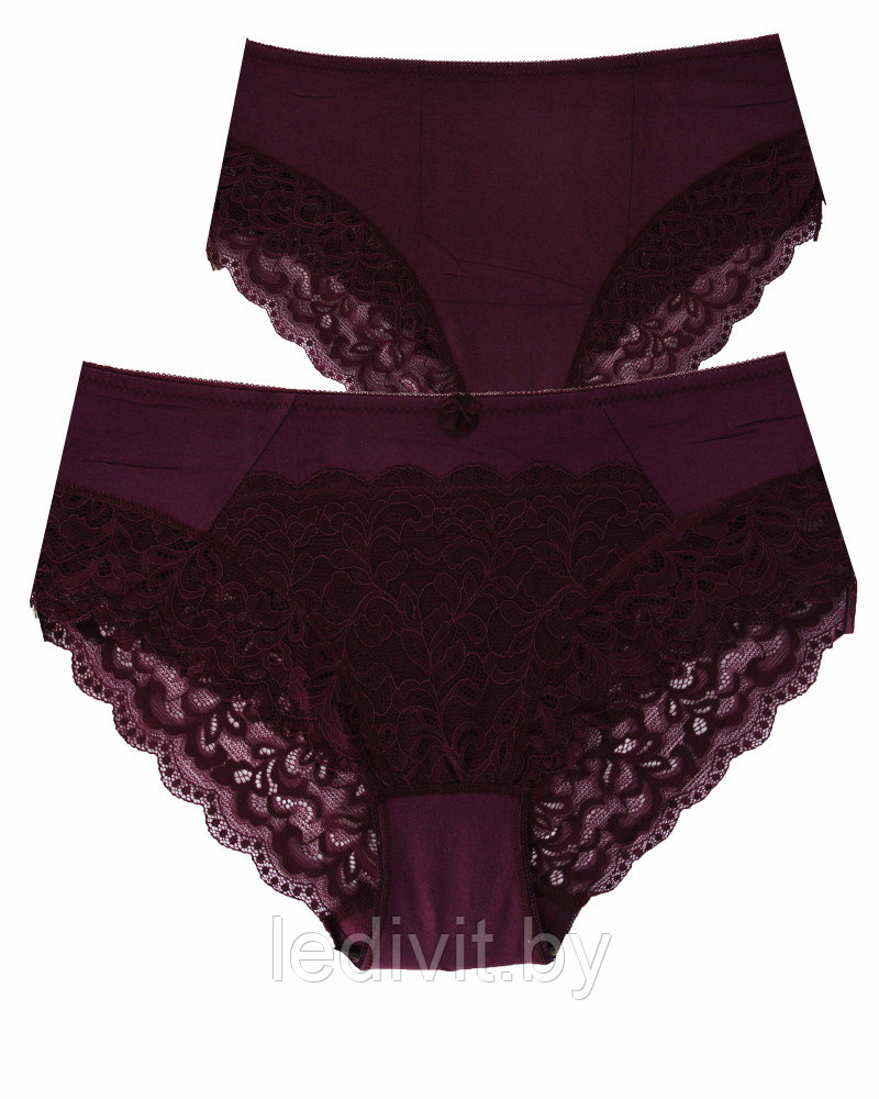 Трусы женские слипы кружевные (большие размеры)