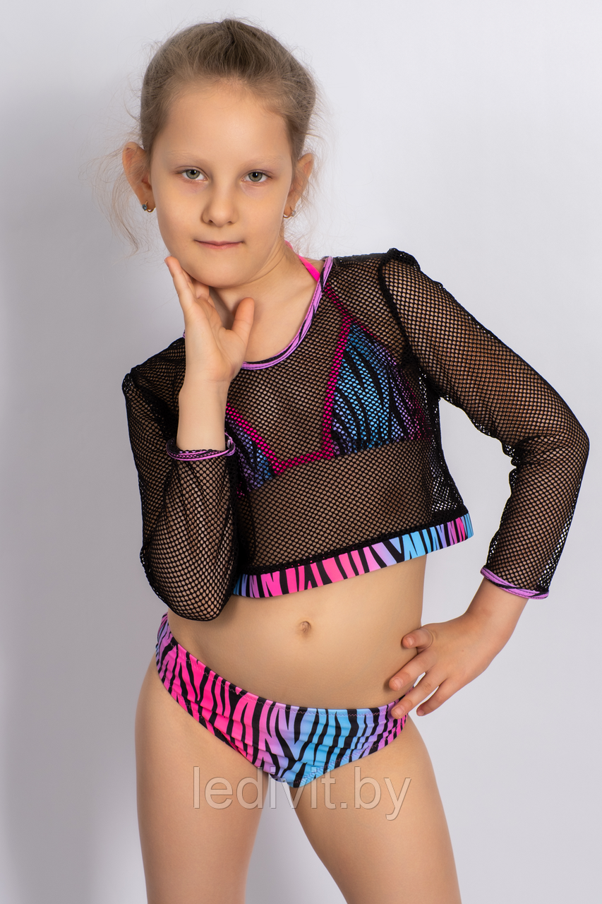 Купальник детский FW.WORLD артикул: FWWZ8838 оптом из 82% ПА, 18% спандекс- фото