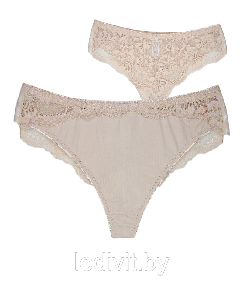 Трусы женские стринги с кружевом