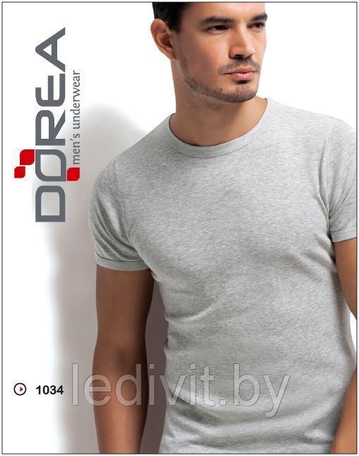 Футболка мужская серая (рибана)- фото