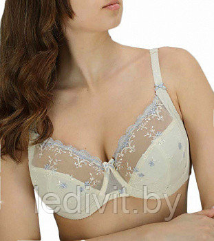 Бюстгальтер Арт:23-058  Anfen Размер:С 80-95 тонкий гипюровый с цветной вышивкой