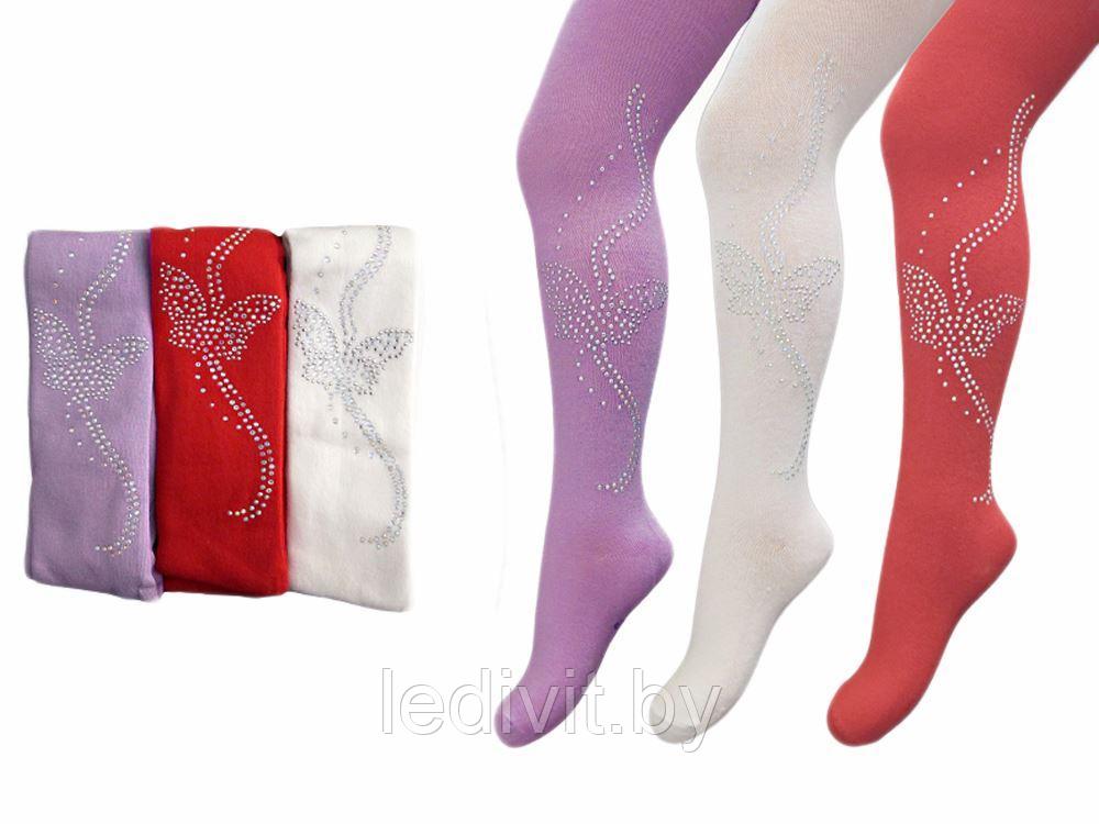 Колготки для девочки со стразами- фото2