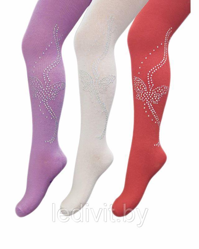 Колготки для девочки со стразами- фото