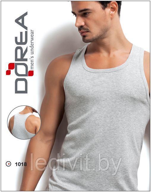 Майка мужская серая рибана- фото2