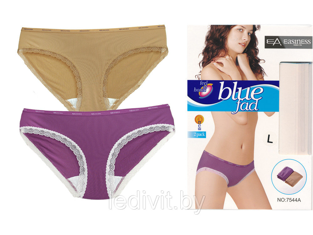 Трусы женские слипы с кружевом- фото2