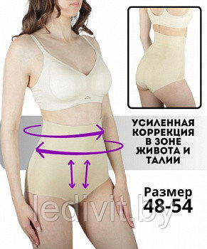 Плавки-утяжки Арт:8093 /3 бежевый Blue Rose Размер:48-54 с силиконовой липучкой по поясу