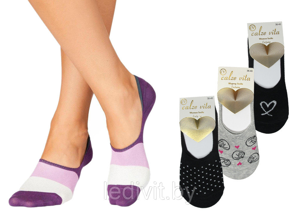 Следки женские цветные- фото2