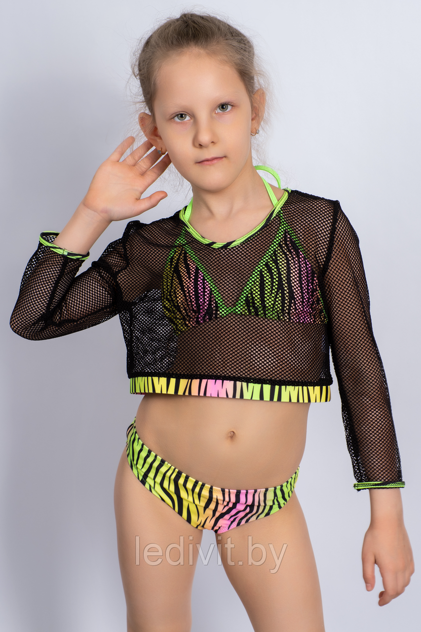 Купальник детский FW.WORLD артикул: FWWZ8838 оптом из 82% ПА, 18% спандекс- фото