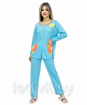 Пижама Арт:642 Размер:44-48 голубой