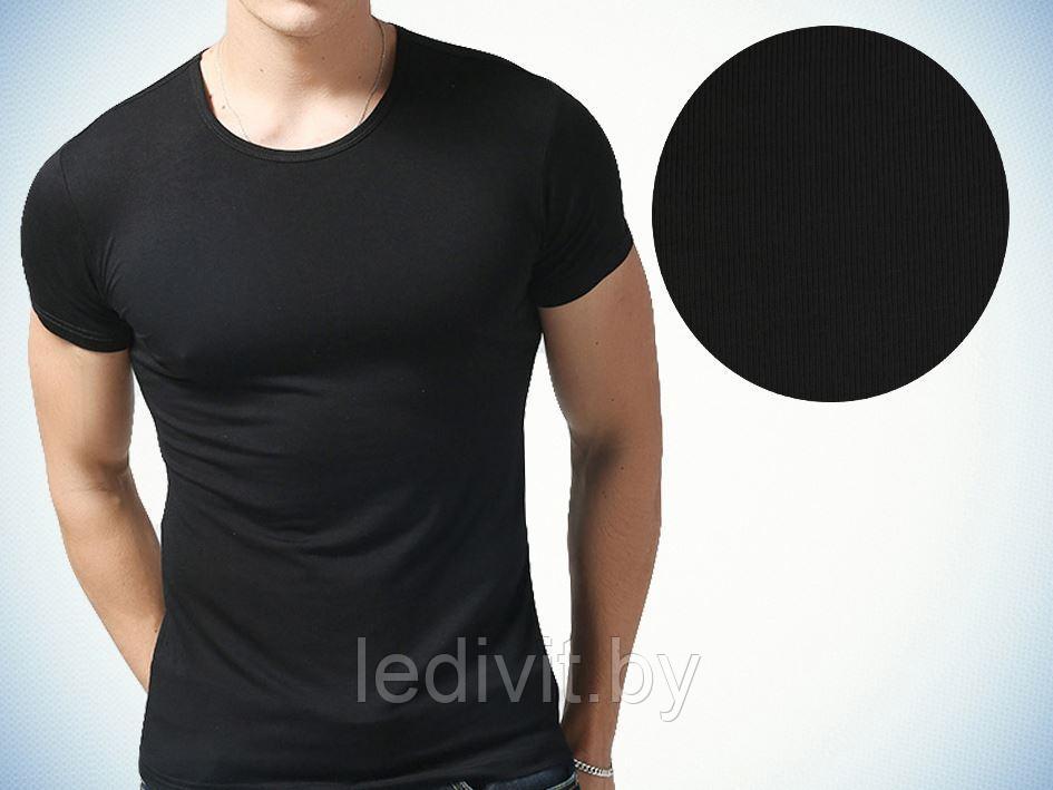 Чёрная мужская футболка- фото2