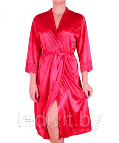 Халат Арт:8702 Китай Размер:46-52 трикотажный полиэстер