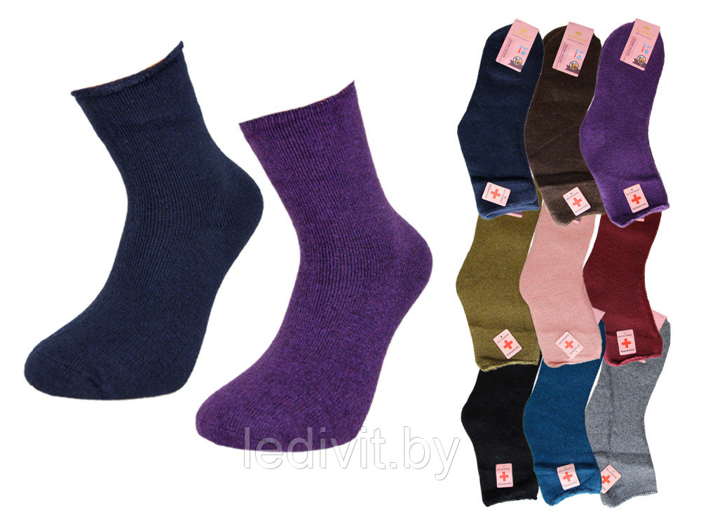 Термоноски из верблюжьей шерсти с ослабленной резинкой- фото2