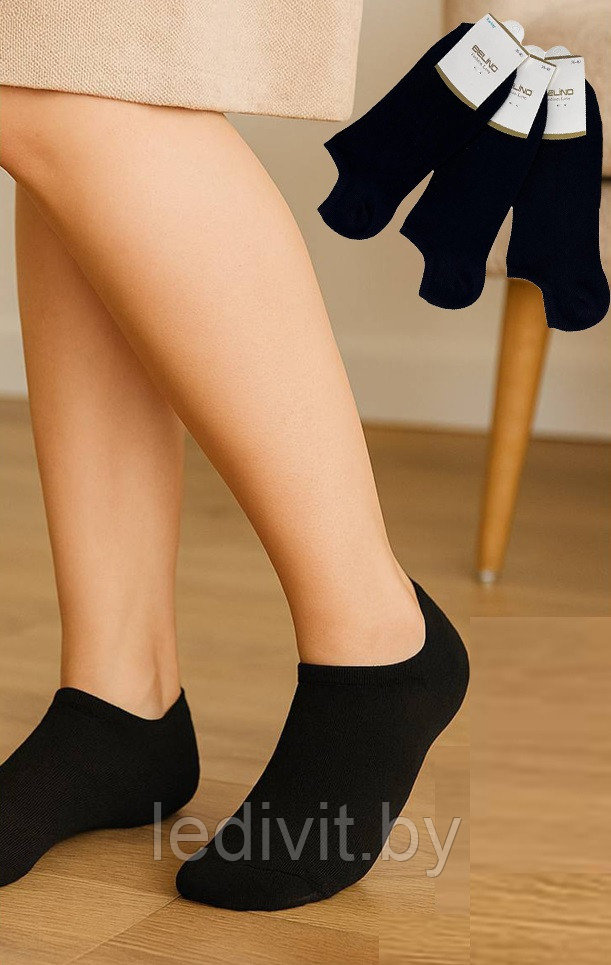 Носки женские короткие черные
