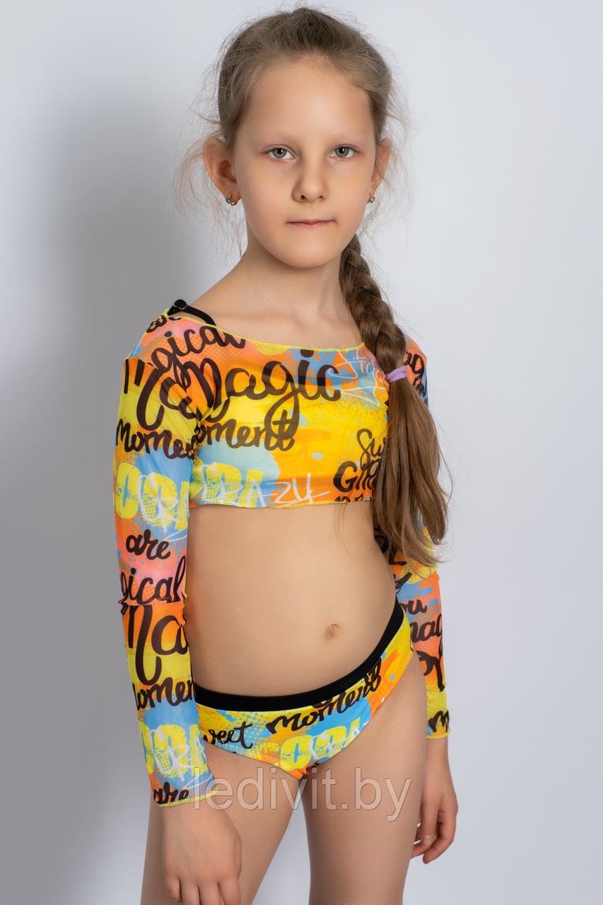 Купальник детский FW.WORLD артикул: FWWZ8829 оптом из 82% ПА, 18% спандекс- фото5