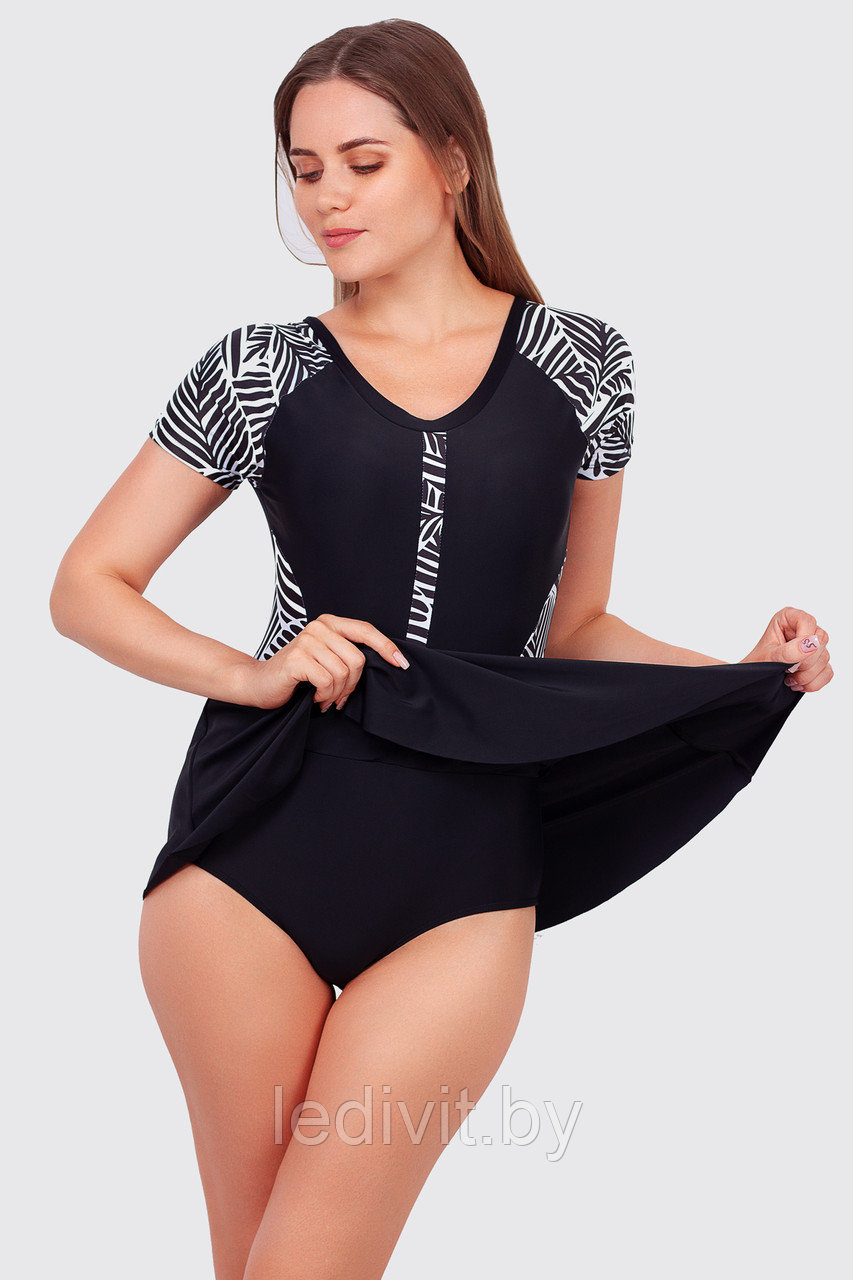 Слитный купальник Siman артикул: SN3407 из 82% нейлон, 18% эластан оптом- фото4