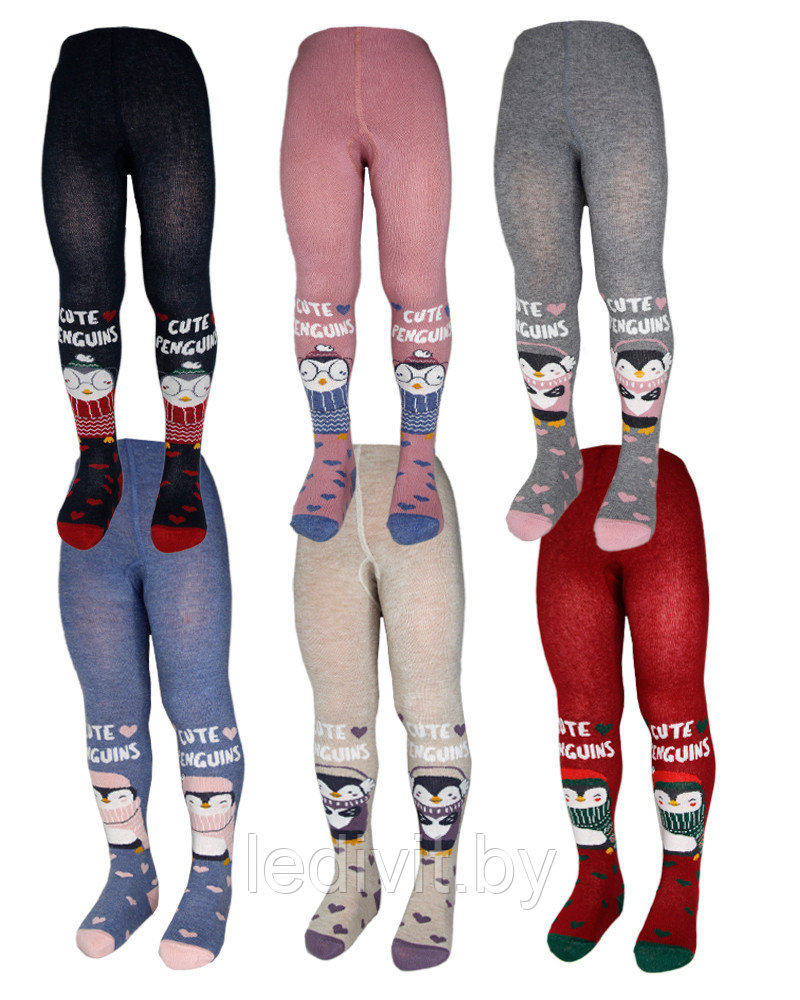 Колготки с рисунком для девочки 5-6