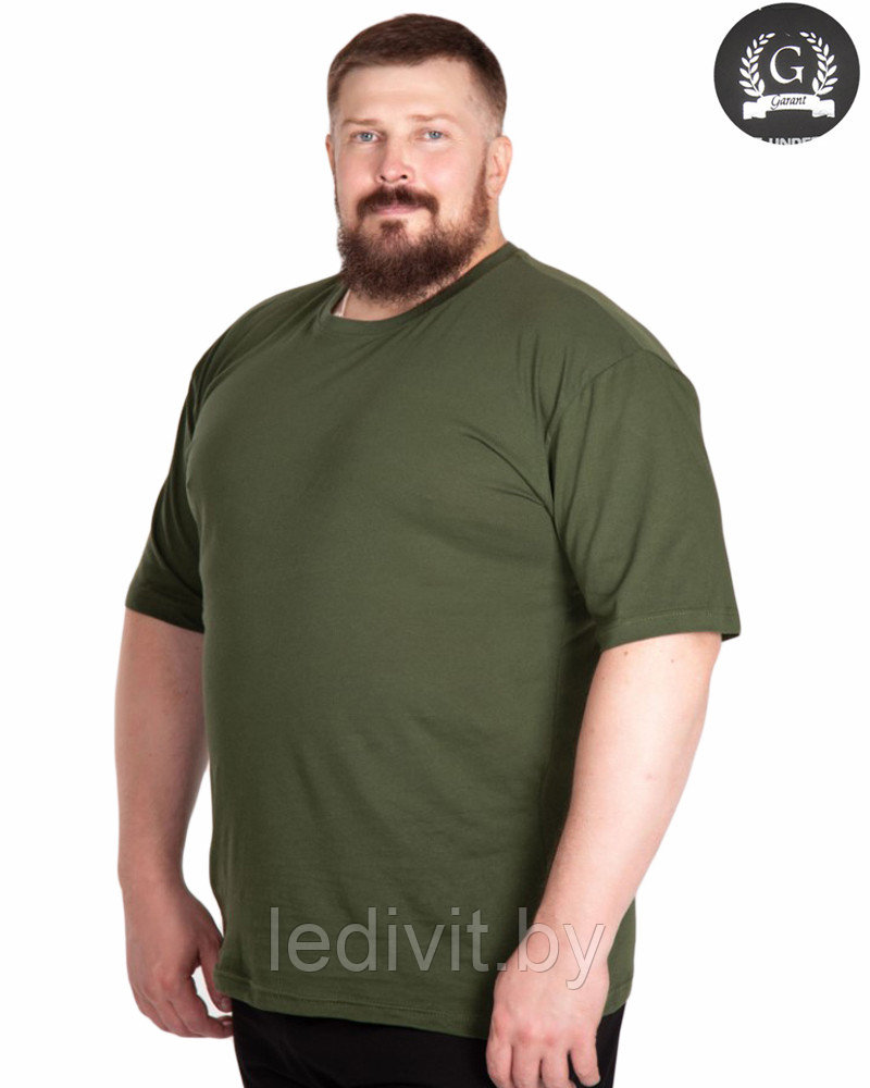 Футболка мужская хаки большой размер